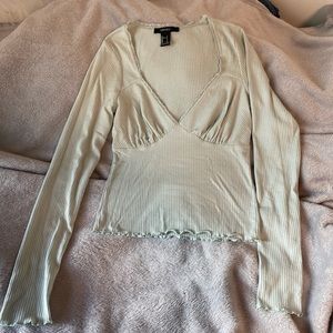 FOREVER 21 MINT LONG SLEEVE TOP